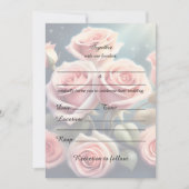 Invitation Remplissez L'Invitation Florale Du Mariage Blanc (Devant)