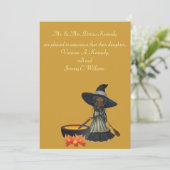 Invitation "Remuant une sorcière d'Afro-américain de mariage" (Debout devant)