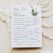 Invitation REMY Baby shower Libs Remplir dans le jeu vide 5x7