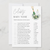 Invitation REMY Celebrity Baby Name Jeu - Bouteilles Poppin (Devant)