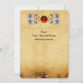 INVITATION RENAISSANCE ANTIQUE CIOTS REINE DES TASQUES (Dos)
