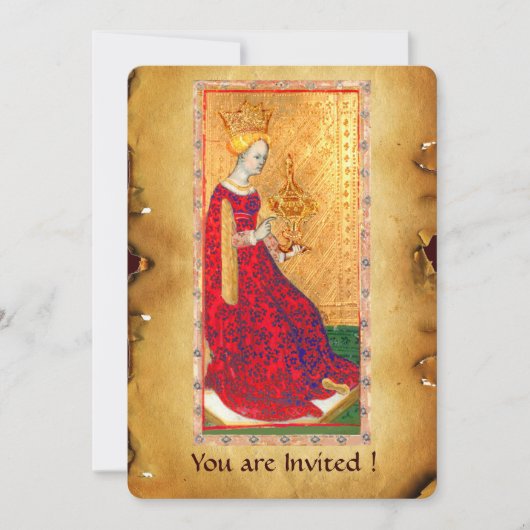 INVITATION RENAISSANCE ANTIQUE CIOTS REINE DES TASQUES (Devant)