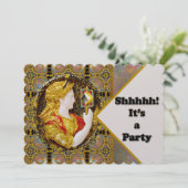 Invitation Renaissance gothique Vieux Monde Surprise (Debout devant)