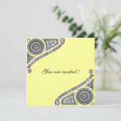 Invitation RENAISSANCE, jaune (Debout devant)