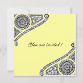 Invitation RENAISSANCE, jaune (Devant)