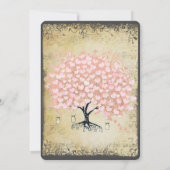 Invitation Renaissance Médiéval Pink Heart Mariage (Dos)