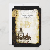 Invitation Renaissance Médiévale Épouser Mon meilleur ami Mar (Dos)