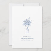 Invitation Renaissance Ornate Dusty Blue ENGAGEMENT PARTI (Dos)