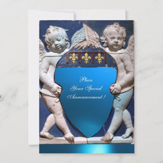 INVITATION RENAISSANCE PETITS ANGES SAPHIR MONOGRAMME (Dos)