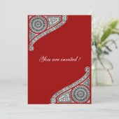 Invitation RENAISSANCE, rouge (Debout devant)