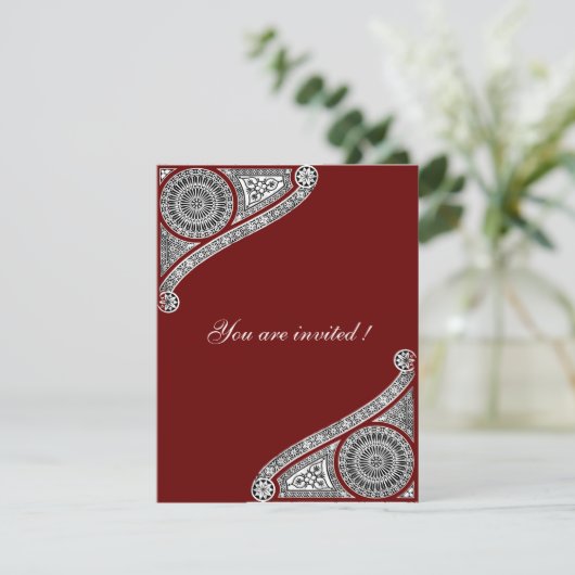 Invitation RENAISSANCE ,rouge (Debout devant)