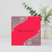 Invitation RENAISSANCE ,rouge (Debout devant)