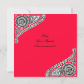 Invitation RENAISSANCE ,rouge (Dos)