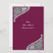 Invitation RENAISSANCE, violet (Dos)