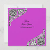 Invitation RENAISSANCE, violet pourpre brillant (Dos)