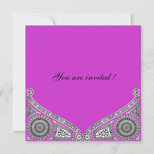 Invitation RENAISSANCE, violet pourpre brillant (Devant)