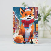 Invitation Renard anthropomorphe (Debout devant)