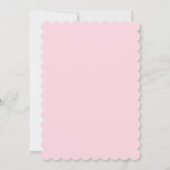 Invitation Renard Baby shower rose (Dos)