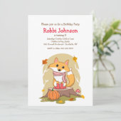 Invitation Renard d'Automne (Debout devant)