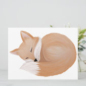 Invitation Renard dormant, coupé (Debout devant)