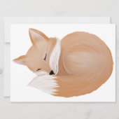 Invitation Renard dormant, coupé (Devant)