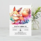 Invitation Renard enchanté (Debout devant)