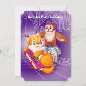 Invitation renard et hibou (Devant)