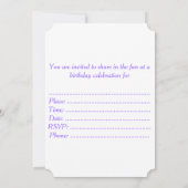 Invitation renard et hibou (Dos)