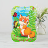 Invitation renard et papillon (Debout devant)