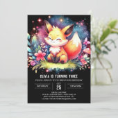 Invitation Renard Imaginaire forestier (Debout devant)