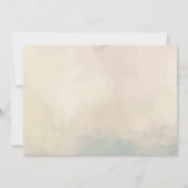 Invitation Renard orange mignon, Coeurs rouges et Wreath Anni (Dos)