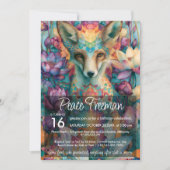Invitation Renard roux | Conception d'amant d'animaux colorés (Devant)