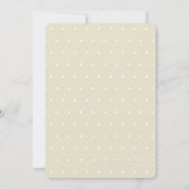 Invitation Renard sur Branche Baby shower beige (Dos)