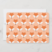 Invitation Renard Tourne un premier anniversaire (Dos)