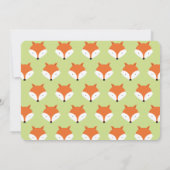 Invitation Renard Turner Un Premier Anniversaire Animal (Dos)