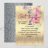 Invitation Rencontre florale intemporelle  (Devant / Derrière)