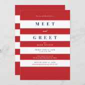 Invitation Rencontrez et saluez l'invitation (Devant / Derrière)