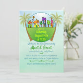 Invitation Rencontrez et saluez l'invitation (Debout devant)