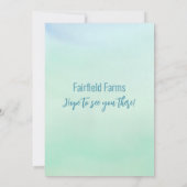 Invitation Rencontrez et saluez l'invitation (Dos)