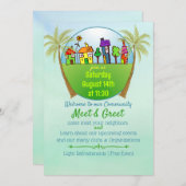 Invitation Rencontrez et saluez l'invitation (Devant / Derrière)