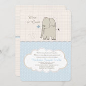 Invitation Rencontrez et saluez l'invitation de bébé (Devant / Derrière)