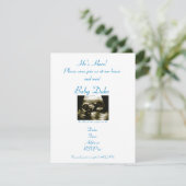 Invitation Rencontrez l'invitation de bébé (Debout devant)