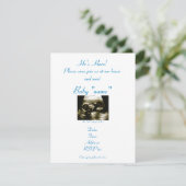 Invitation Rencontrez l'invitation pour bébés (Debout devant)