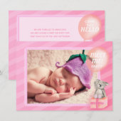 Invitation Rencontrez-moi nouvelle petite fille adorable koal (Devant / Derrière)