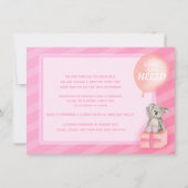 Invitation Rencontrez-moi nouvelle petite fille adorable koal (Dos)