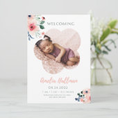 Invitation Rencontrez Notre Cadeau Précieux - Enfin Ici! (Debout devant)