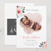 Invitation Rencontrez Notre Cadeau Précieux - Enfin Ici! (Devant / Derrière)