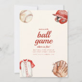 Invitation Rencontrez-Nous À Ball Game Anniversaire Invitatio (Devant)