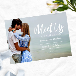 Invitation Rencontrez-Nous Lors De La Photo De Save The Date