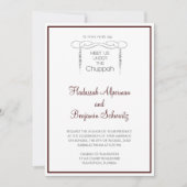 Invitation Rencontrez-nous sous la Chuppah en Bourgogne (Devant)